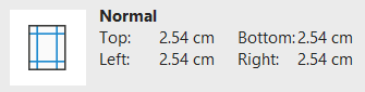 How to change margins in Word - default 2.54 cm margin settings