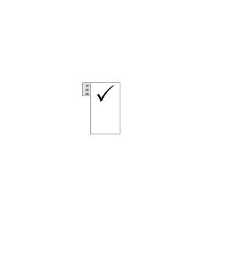 Clickable check box in Word displaying a tick symbol