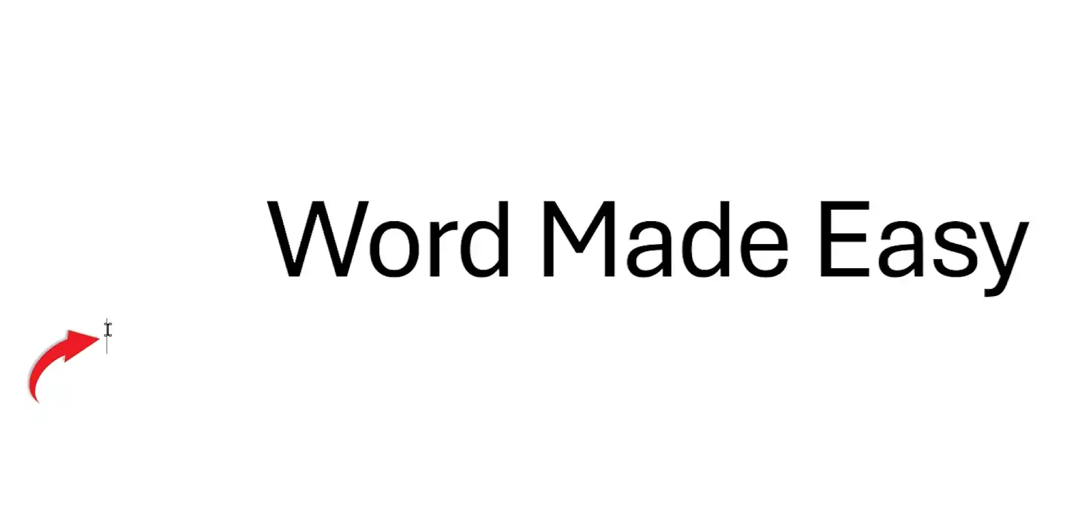 Microsoft Word document showing cursor positioned below text ready for inserting a bottom border using a keyboard shortcut